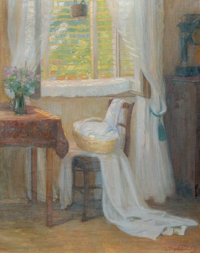 Interieur mit Fenster von Hugo Schubert
