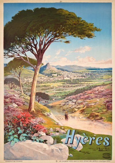 Plakatwerbung für Hyeres, Frankreich, 1900 von Hugo d Alesi