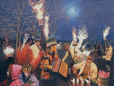 Wassailing in Herefordshire, 1995 von Huw S. Parsons