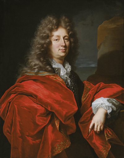 Porträt eines Gentlemans von Hyacinthe Francois Rigaud