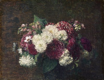 Runder Blumenstrauß von Ignace Henri Jean Fantin Latour