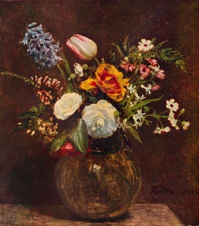 Blumen, 19. Jahrhundert von Ignace Henri Jean Fantin Latour