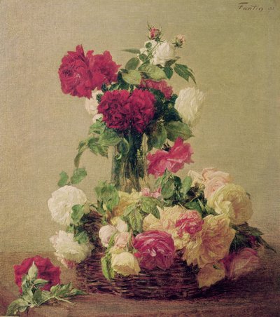 Rosen, 1891 von Ignace Henri Jean Fantin Latour