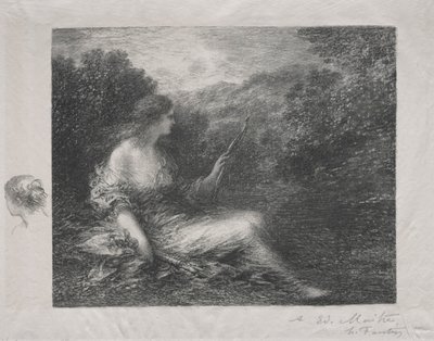 Die Jägerin, 1892 von Ignace Henri Jean Fantin Latour