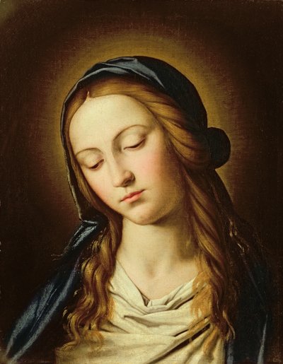 Kopf der Madonna von Il Sassoferrato