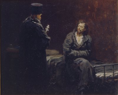 Vor der Beichte von Ilya Efimovich Repin