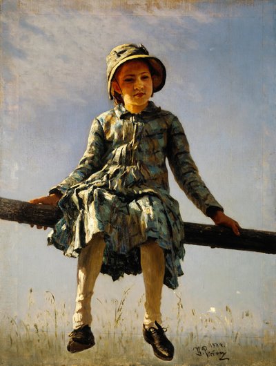 Libelle. Porträt der Tochter des Malers, 1884 von Ilya Efimovich Repin