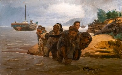 Türme überqueren eine Furt von Ilya Efimovich Repin