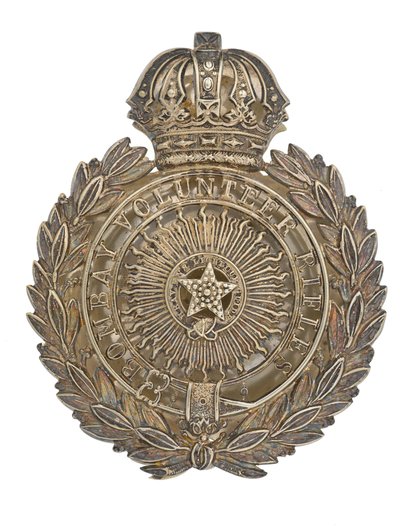 Gürtelschnallenplatte, Bombay Volunteer Rifles, 1877-1901 von Indian School