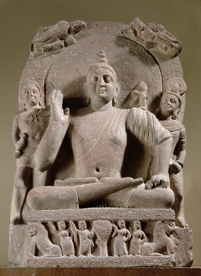 Sitzender Bodhisattva, Mathura von Indian School