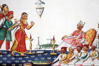 Hochzeitszeremonie von Indian School