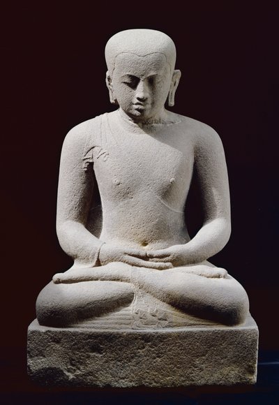 Meditierender Mönch, aus Candi Plaosan von Indonesian School