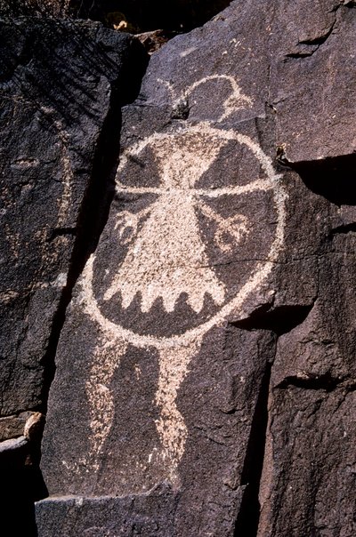 Anasazi-Petroglyphen, Gravuren in Wänden in New Mexico von Ira Block