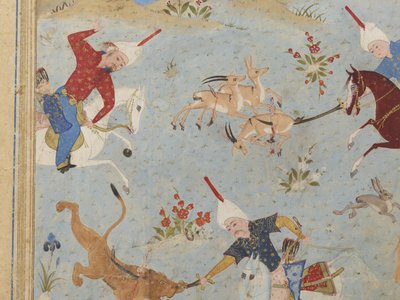 Folio aus einem Khamsa von Iranian School
