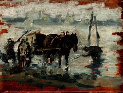 Sammeln von Kelp von Isaac (circle of) Israels