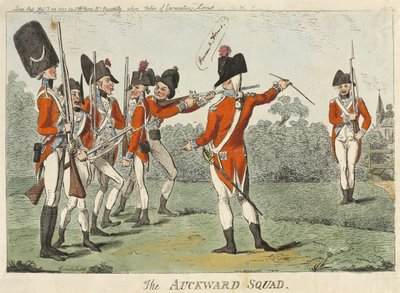 Die ungeschickte Truppe, 1793 von Isaac Cruikshank