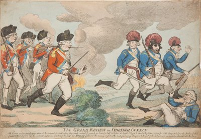 Die große Parade auf dem Sydenham Common von Isaac Cruikshank