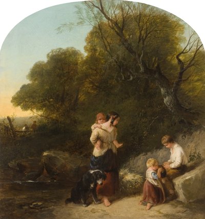 Landschaft mit Figuren von Isaac Henzell