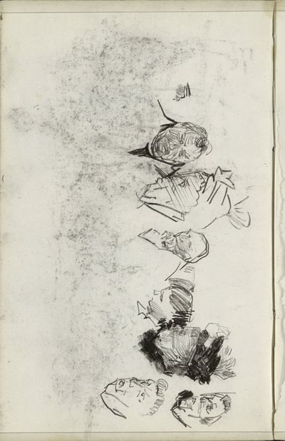 Köpfe von Männern und Frauen von Isaac Israels