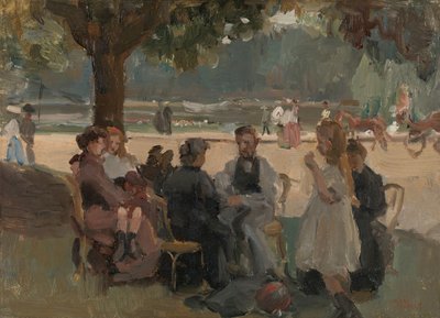 Im Bois de Boulogne bei Paris von Isaac Israels