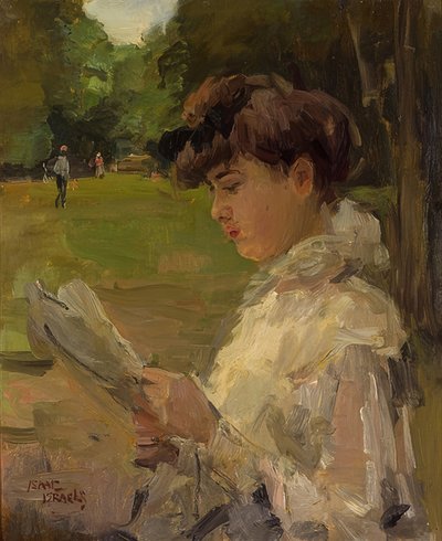 Lesendes Mädchen von Isaac Israels
