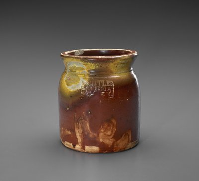 Gefäß, um 1873-1882 von Isaac Suttles Pottery