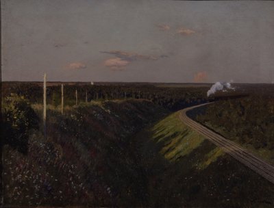 Ein Zug unterwegs, 1890er Jahre von Isaak Ilyich Levitan