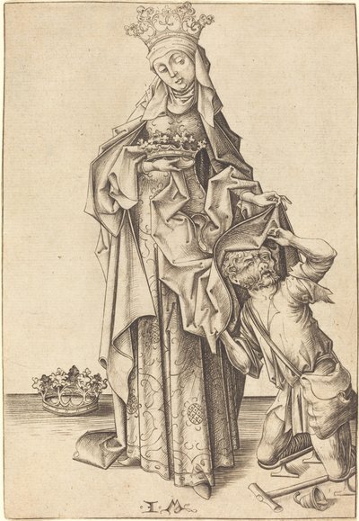 Heilige Elisabeth von Thüringen, ca. 1475-1480 von Israhel van Meckenem