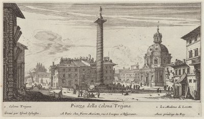 Piazza della Colonna Trajana von Israël Silvestre