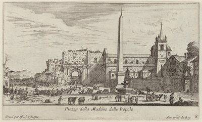 Piazza della Madonna delle Popolo von Israël Silvestre