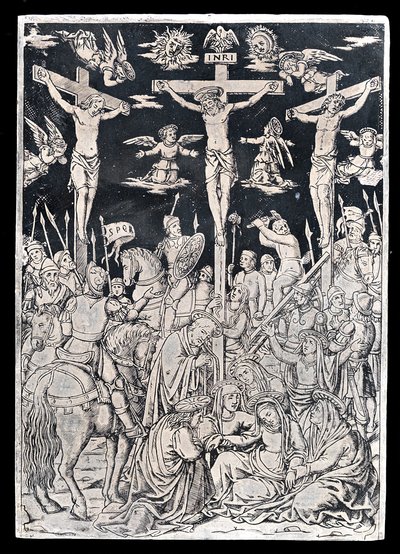 Pax mit Christus am Kreuz von Italian 15th Century