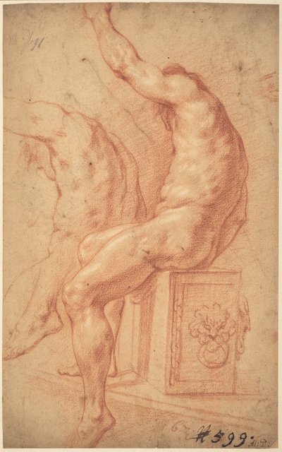 Ein sitzender Akt von Italian 17th Century