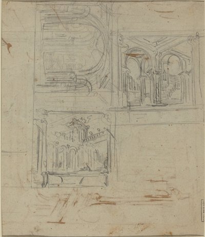 Fantastische Architekturstudien von Italian 18th Century