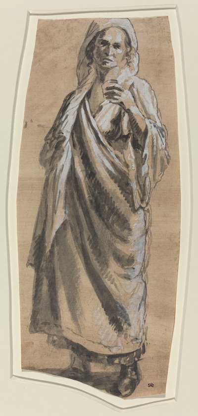 Studie einer stehenden Frau von Italian 18th Century