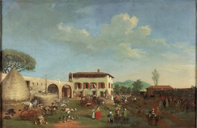 Ein Bauernhof von Italian School