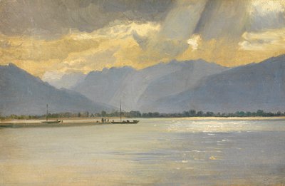 Eine Berglandschaft von Italian School