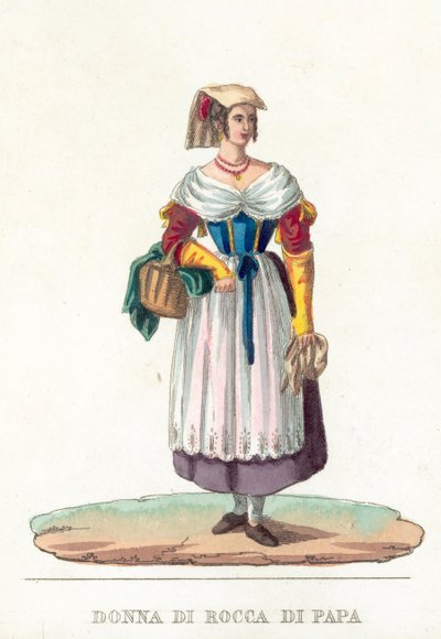 Frau von Rocca di Papa von Italian School