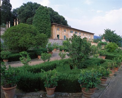 Limonaia und Garten, Villa di Celle von Italian School