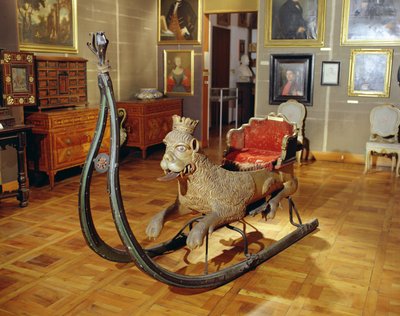 Löwenschlitten von Italian School