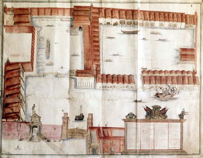 Karte des Arsenals von Venedig von Italian School