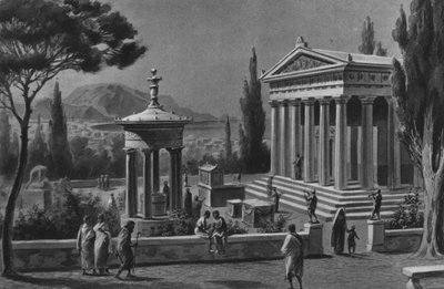 Pompei: Tempel des Herkules von Italian School