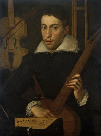 Porträt eines Musikers, ca. 1570-1590 von Italian School