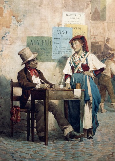 Öffentlicher Schreiber, Italien von Italian School