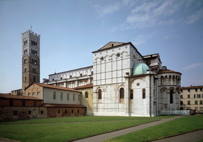 Ansicht der Kathedrale von Lucca von Italian School