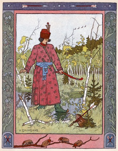 Die Prinzessin und der Frosch, um 1899 von Ivan Yakovlevich Bilibin