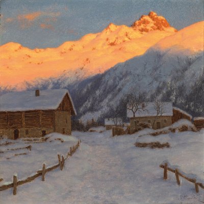 Abend auf dem Berg, Haute-Savoie von Ivan Fedorovich Choultse