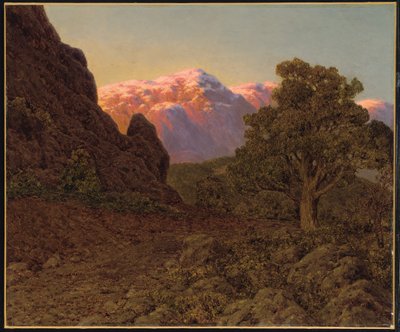 Sonnenaufgang über dem Berg von Ivan Fedorovich Choultse