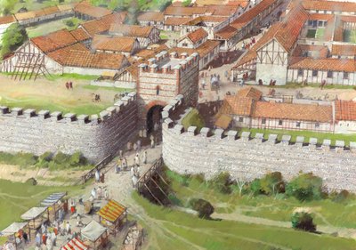 Römische Stadtmauern von Silchester, 3. Jahrhundert von Ivan Lapper