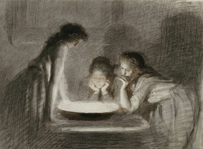 Weihnachtsabend Wahrsagerei, 1870er Jahre von Ivan Nikolaevich Kramskoy