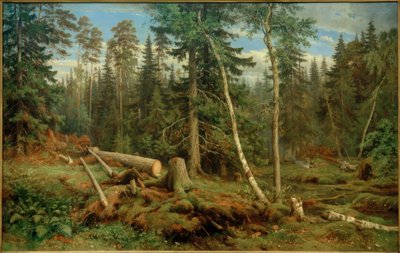 Holzschlag von Ivan Ivanovich Shishkin